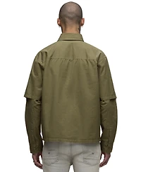 Hudson Jeans Men's Our Rex Layered Martini Classic Collar Shirt