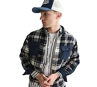 Scotch & Soda Men's Patchwork Relaxed-Fit Overshirt