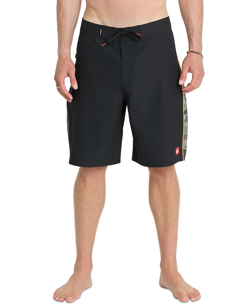 Quiksilver Men's 4-Way Stretch Contrast Side Panel Swim Shorts