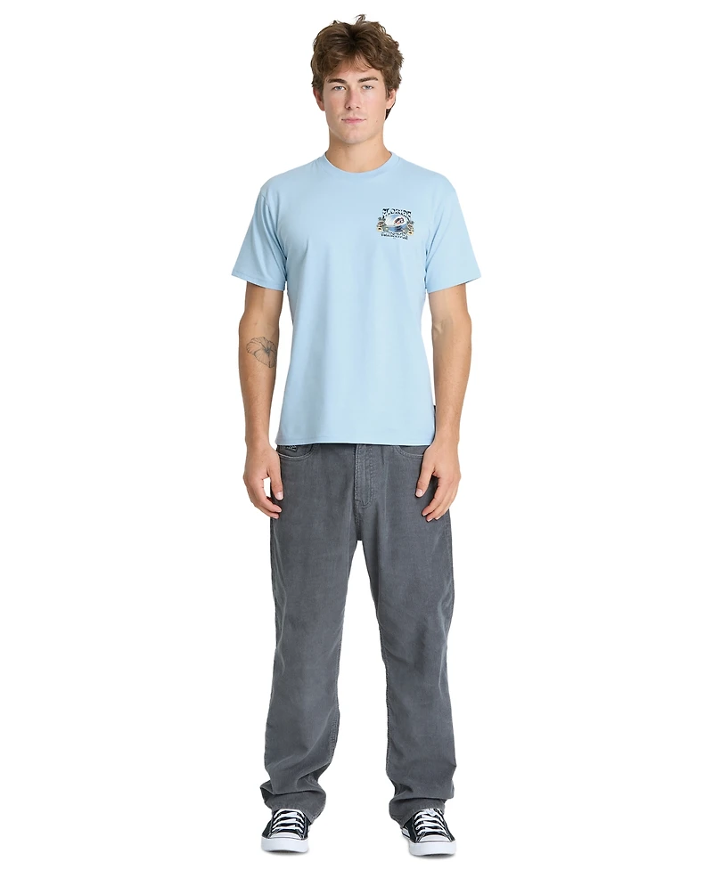 Quiksilver Men's Ringspun Cotton-Blend Crewneck T-Shirt