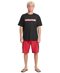 Quiksilver Men's Young Guns Clicker Red Box Oversized T-Shirt