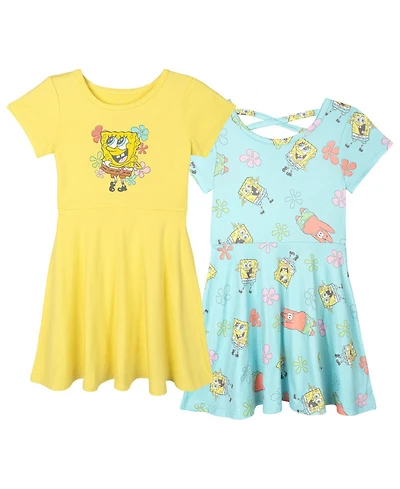SpongeBob SquarePants Girls' 2-Piece Skater Dress Set
