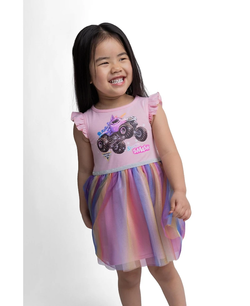 Monster Jam Sparkle Smash Toddler Girls' Tutu Dress
