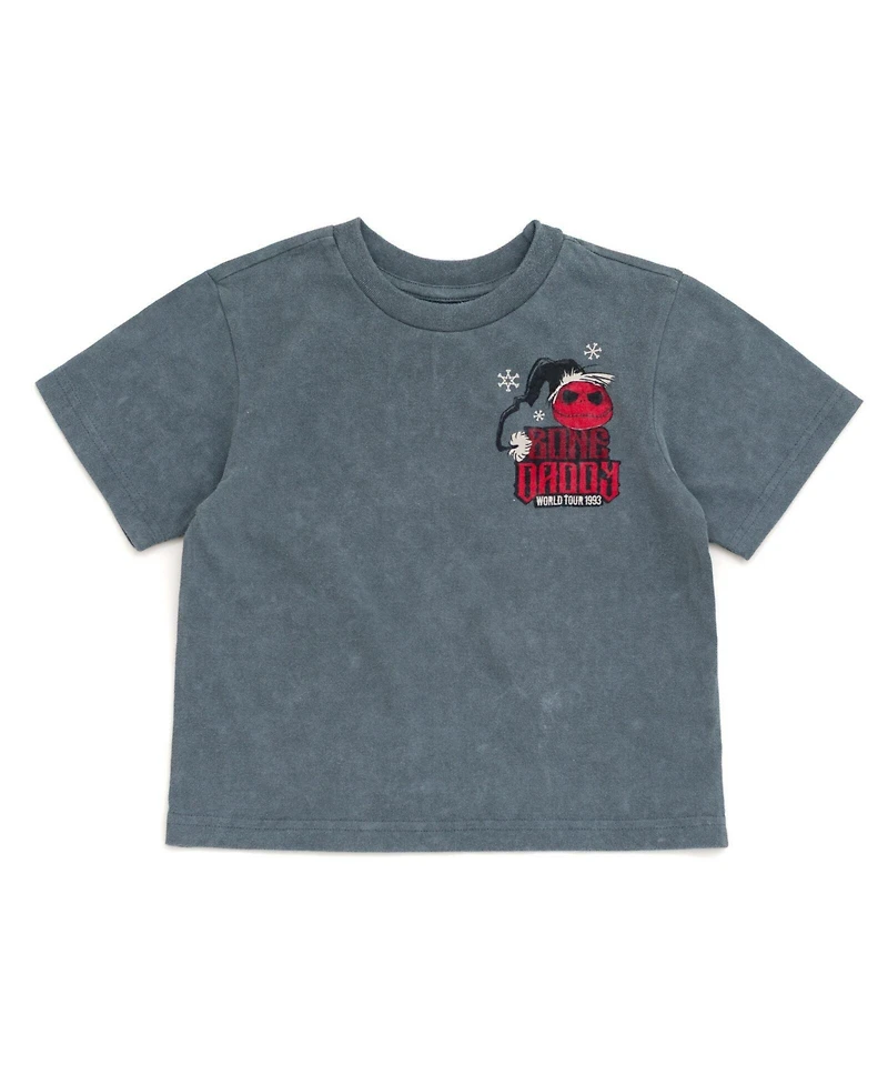 Nightmare Before Christmas Little Boys Jack Skellington Holiday Short Sleeve T-Shirt