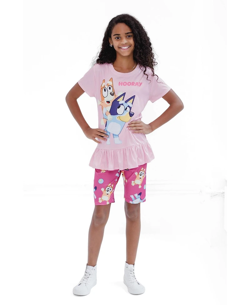 Bluey Toddler Girls Bingo T-Shirt and Shorts Outfit Set