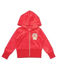 Strawberry Shortcake Girl's (5-12) Velour Hoodie and Pants Set