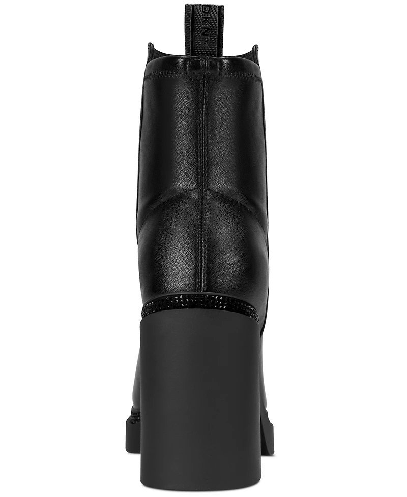 Dkny Women's Telsi Platform Block Heel Booties