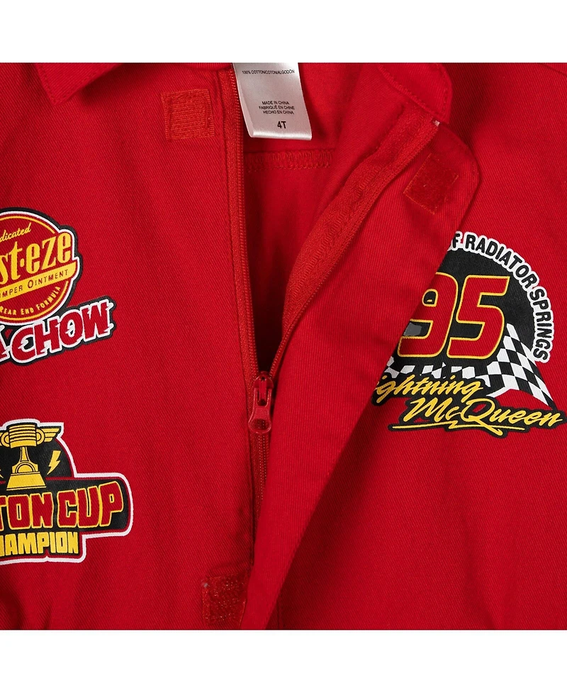 Cars Lightning McQueen Boys'( 5 to 8 ) Racing Cosplay One Piece Coverall