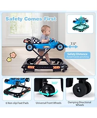 Slickblue Toddler Baby Walker with 3-Level Adjustable Height and Convertible Function