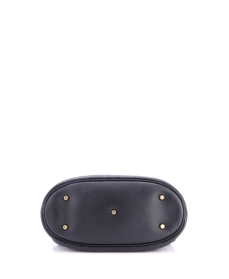 Pre-Owned Gucci Small Star Shoulder Bag Gg Embossed Leather