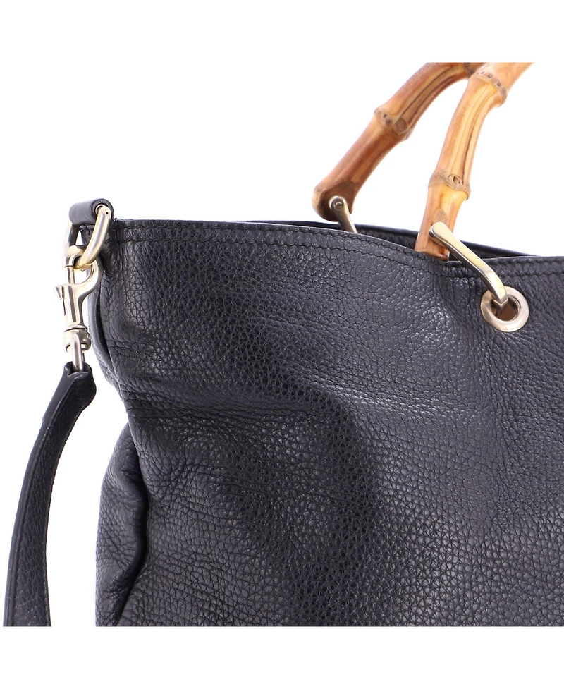 Pre-Owned Gucci Large Bamboo Shopper Tote Leather