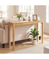 Slickblue Farmhouse Console Table with Thick Top Wooden Design