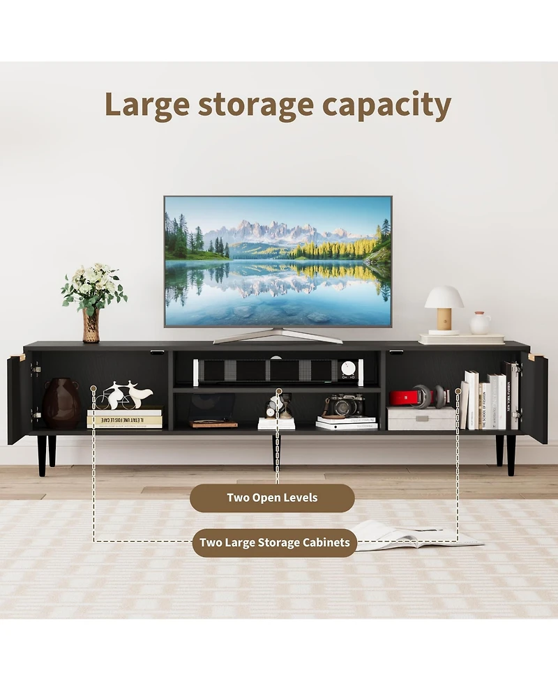 gaomon Modern Tv Stand for 75 Inch TVs