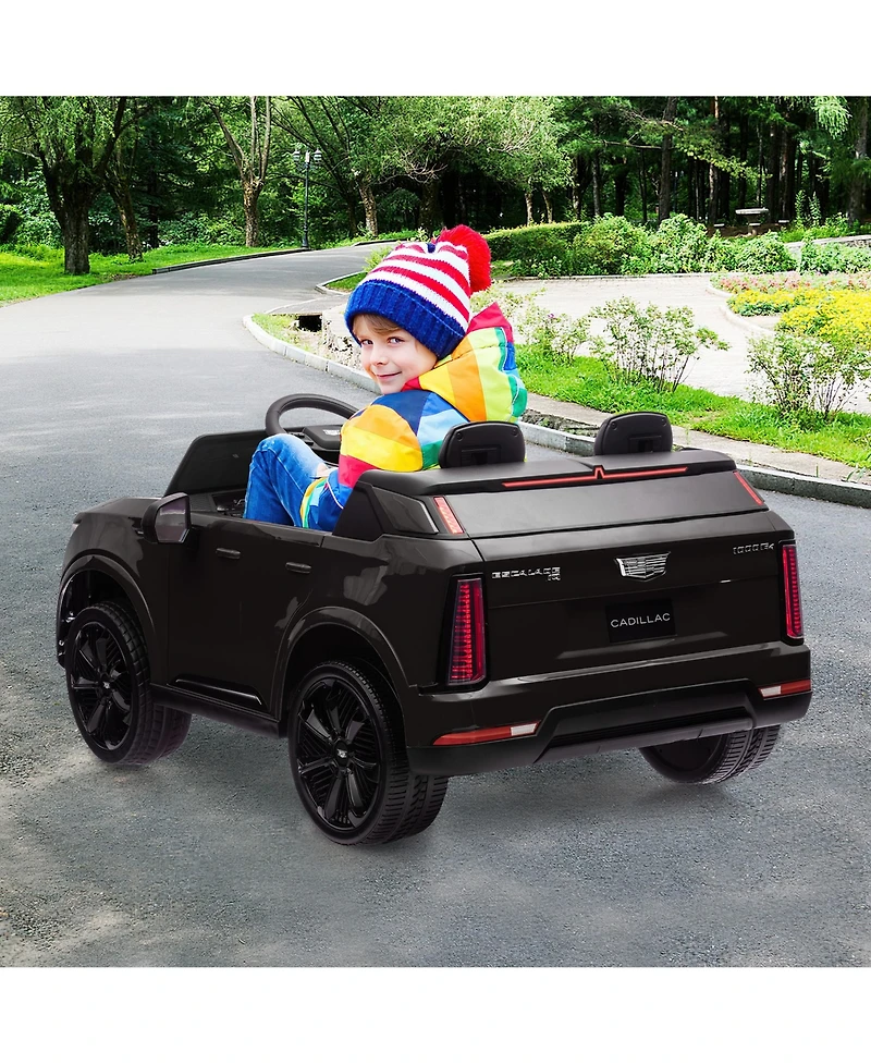 homfan 2-Seater Licensed luxury Suv Ride-On Truck, Remote Control, Spring Suspension, Led Lights, Music