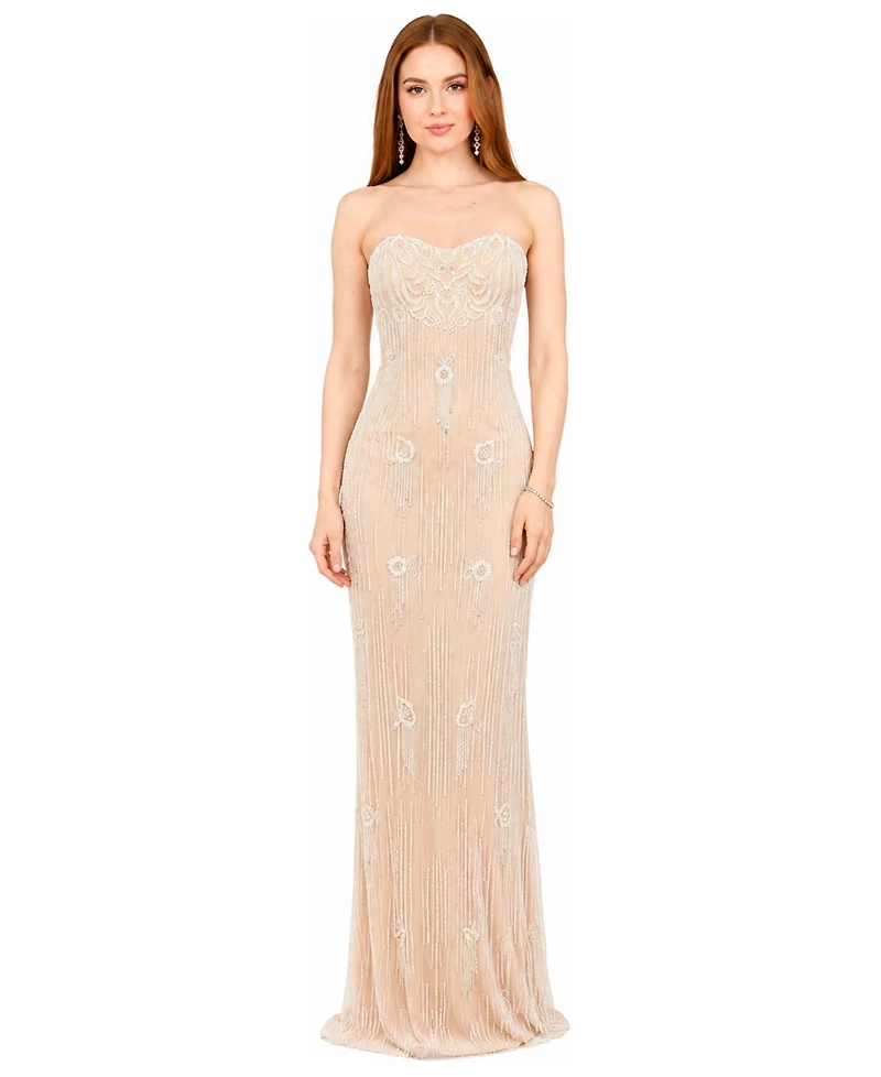 Lara Women's Strapless Beaded Wedding Gown