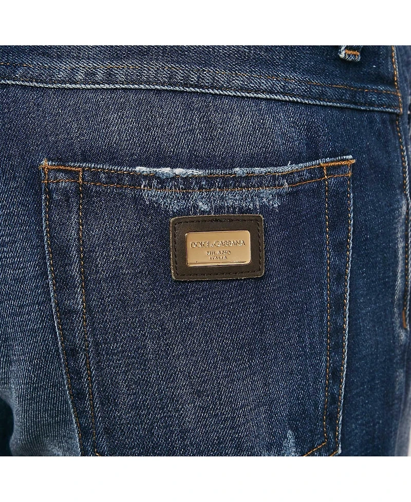 Pre-Owned Dolce & Gabbana Men's Distressed Denim Jeans
