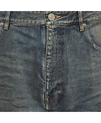 Pre-Owned Balenciaga Men's Denim Apron Skirt Docking Pants
