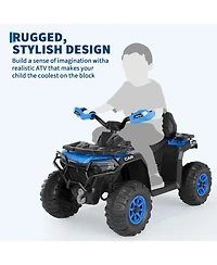 homfan Electric Kids Atv 4-Wheeler Ride-On Car for Ages 3-8