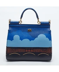Pre-Owned Dolce & Gabbana Women's Firenze Miss Sicily Medium Leather Satchel