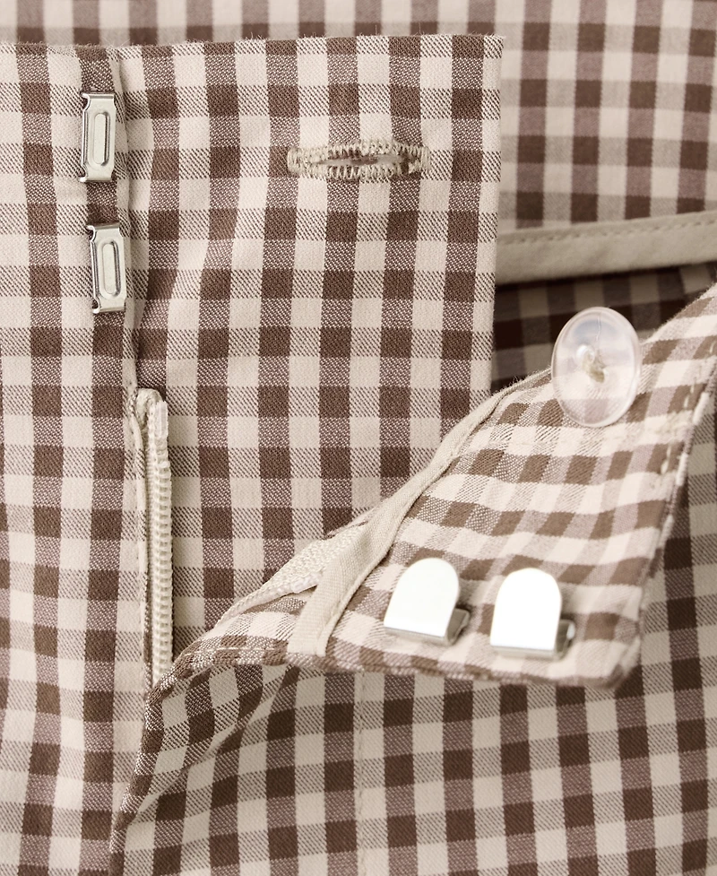 Mango Women's Gingham Capri Pants