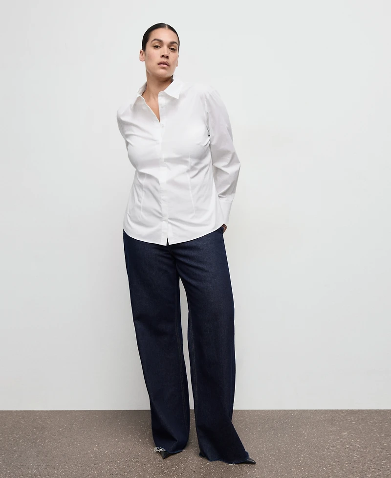 Mango Women's Slim-Fit Poplin Shirt