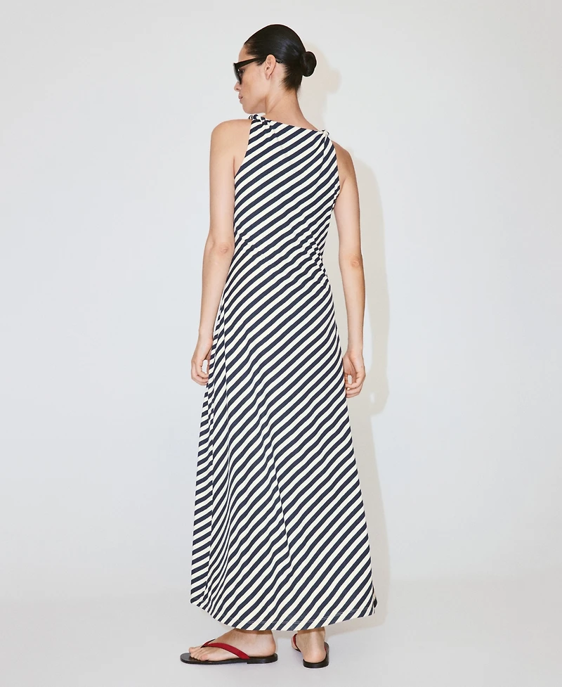 Mango Women's Draped Straps Knit Dress