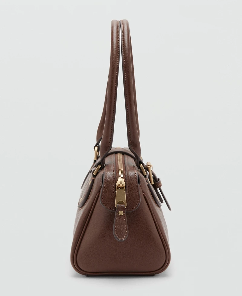 Mango Women's Buckle Shoulder Bag
