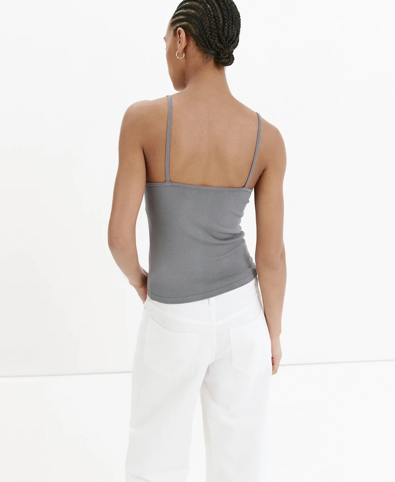Mango Women's Thin Straps Sparkly Top