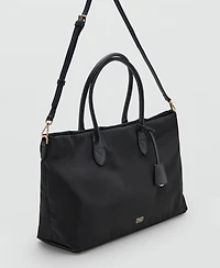 Mango Women's Double Handle Shopper Bag