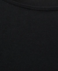 Mango Women's Short-Sleeve Sequined Top