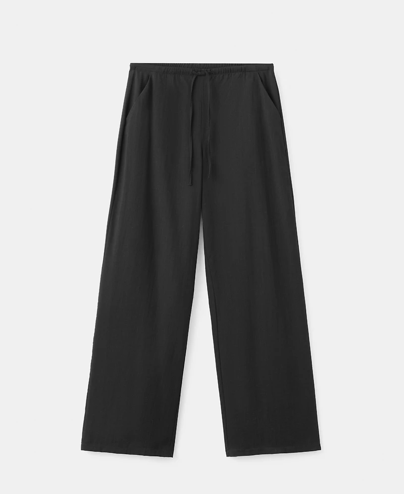 Mango Women's Straight Mid-Rise Pants