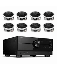 Yamaha Rx-A4A 7.2 Av Receiver with 4-Pair In-Ceiling Speakers
