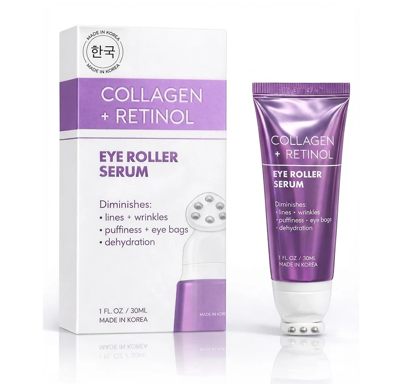 Lovery Collagen + Retinol Korean Eye Roller Serum - Korean Skincare for Anti-Aging Under Eye Treatment