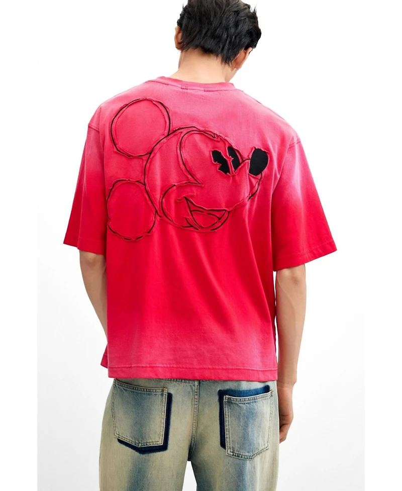 Desigual Men's Embroidered Mickey T-shirt