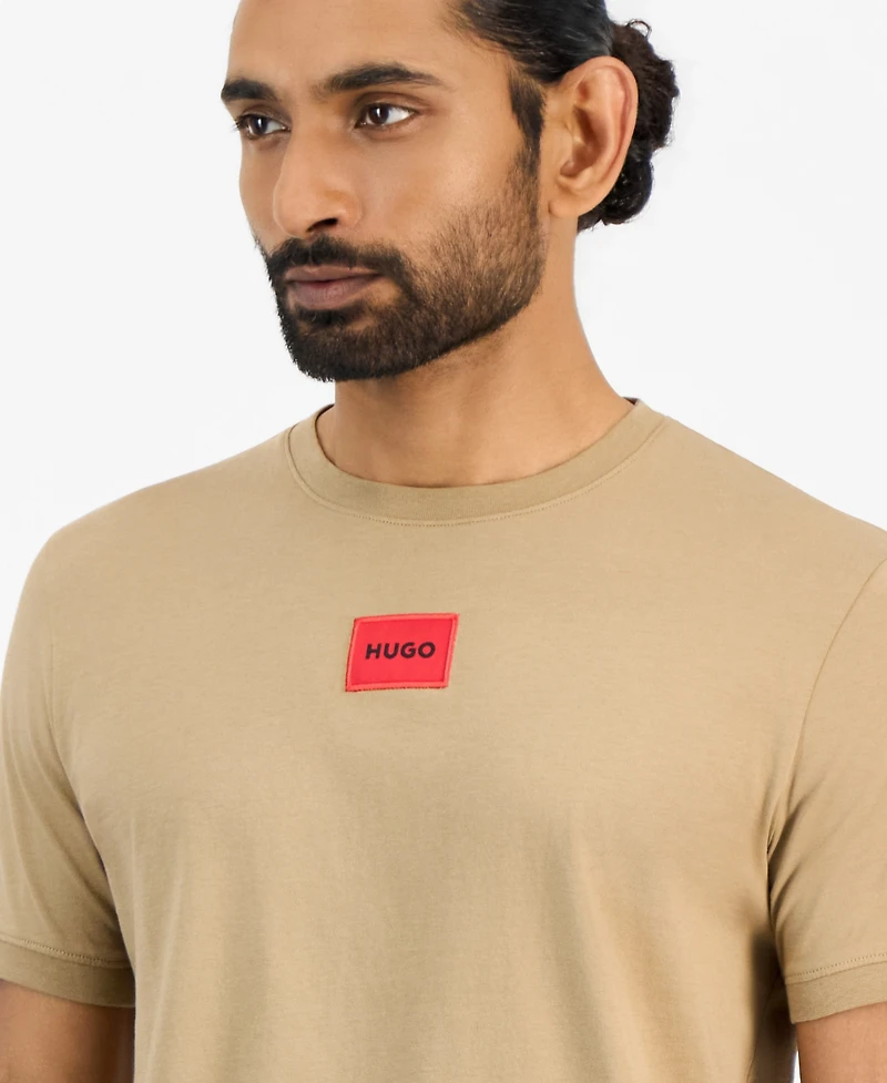 Hugo by Boss Men's Diragolino Ribbed Crewneck T-Shirt