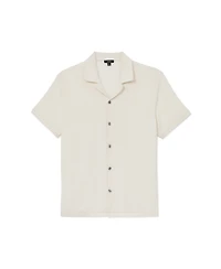 Reiss Men's Eden Towelling Short-Sleeve Shirt
