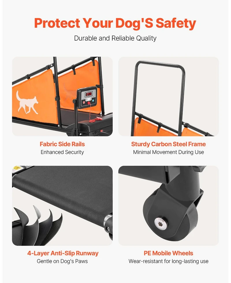 Vevor Dog Treadmill for Medium Dogs Electric Pet Agility Training