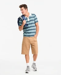 Sun + Stone Men's Short-Sleeve Striped Rugby Shirt, Macy's Exclusive