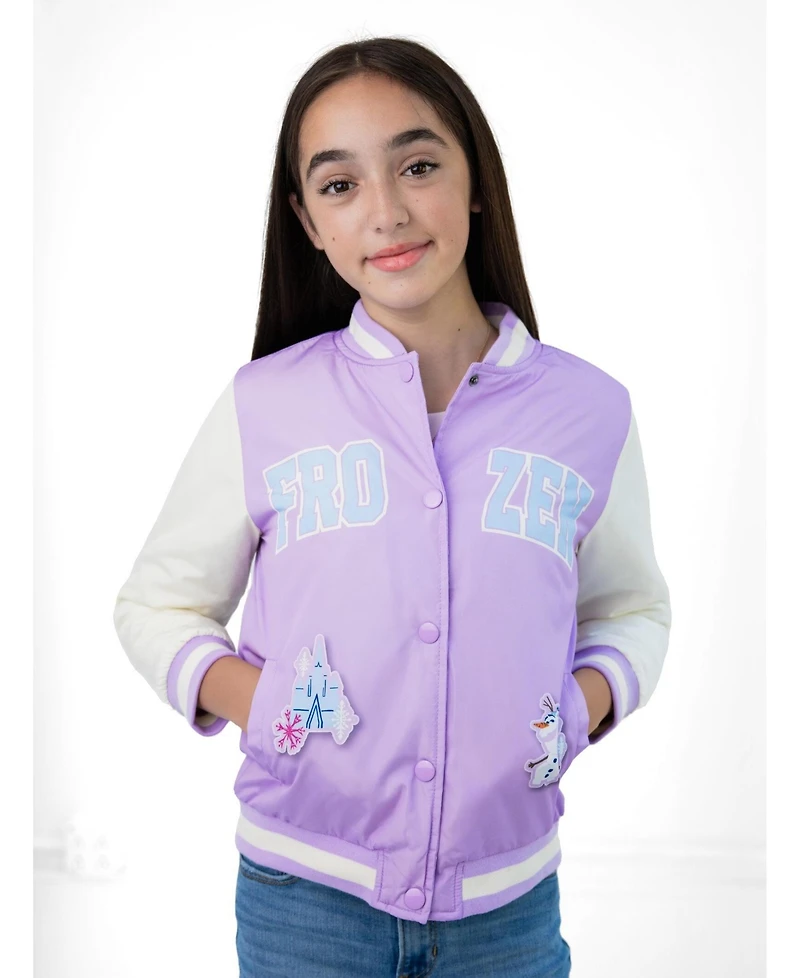 Frozen Toddler Girls' 2T-5T Varsity Bomber Jacket