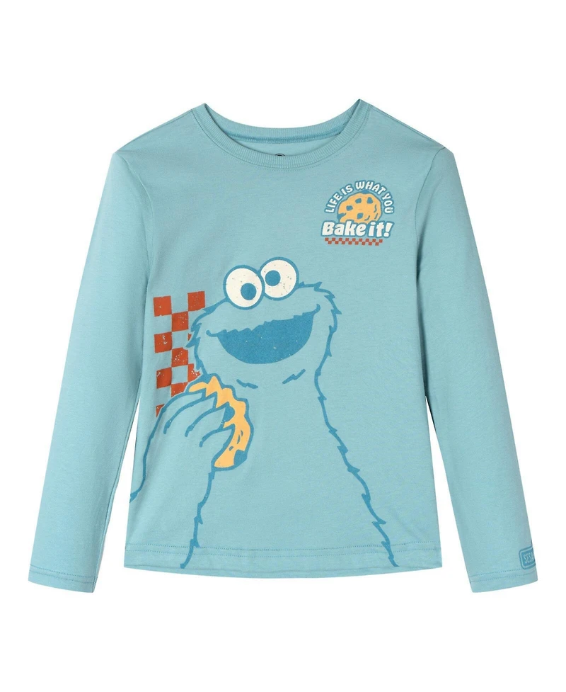 Sesame Street Baby Boy's (12M-24M) 2-Piece Long Sleeve Tee Set