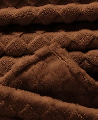 Sanctuary Jacquard Sherpa Blanket, King