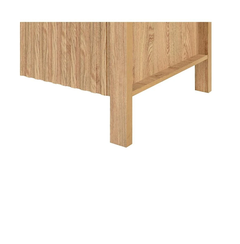 New Classic Furniture Thayer Wood Coffee Table with Two Drawers