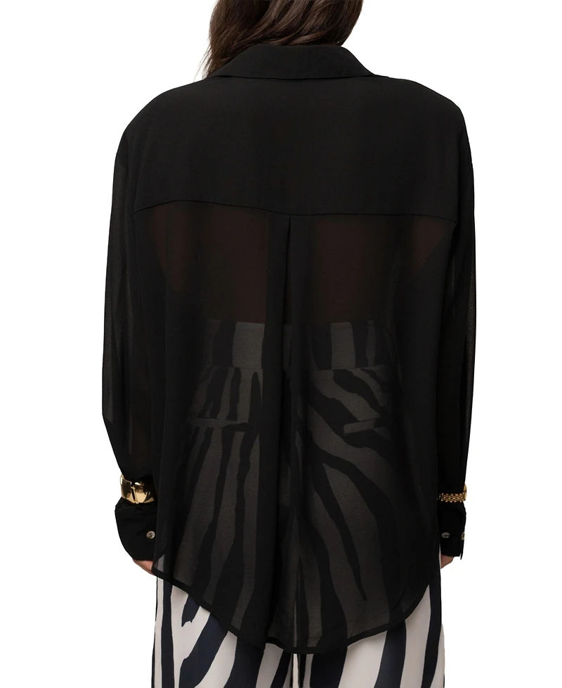 Jluxlabel Women's Dusk Fierce Form Button-Down Shirt