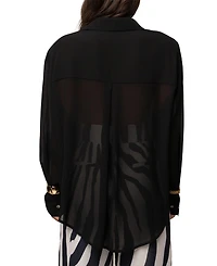 Jluxlabel Women's Dusk Fierce Form Button-Down Shirt