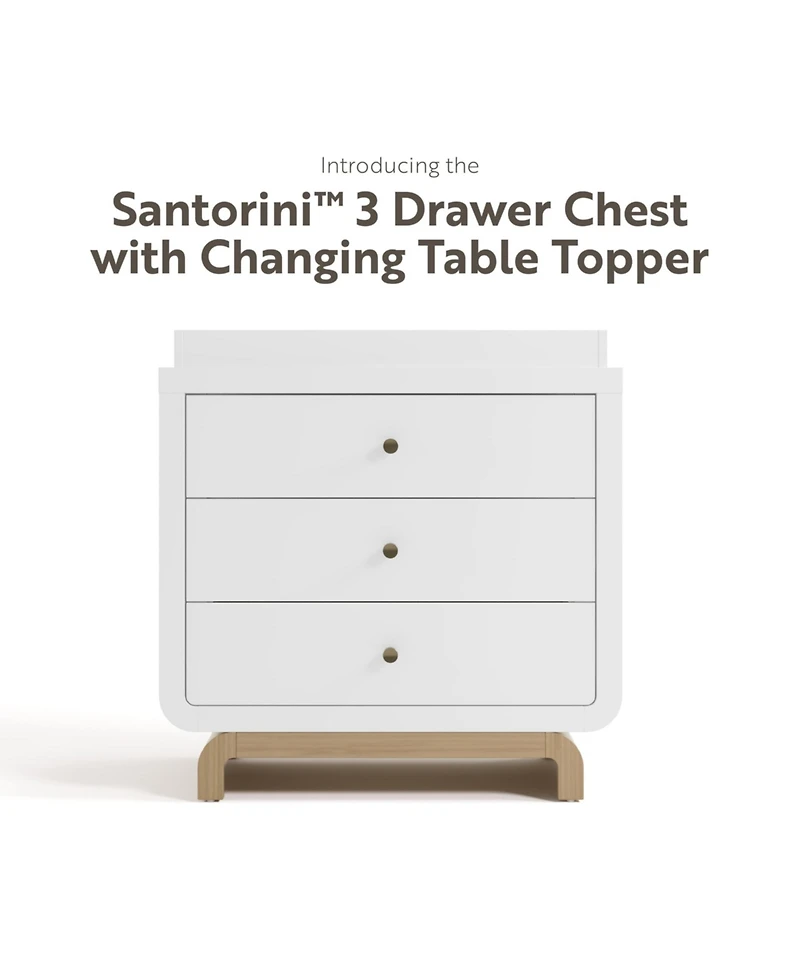 Storkcraft Santorini 3 Drawer Chest With Topper
