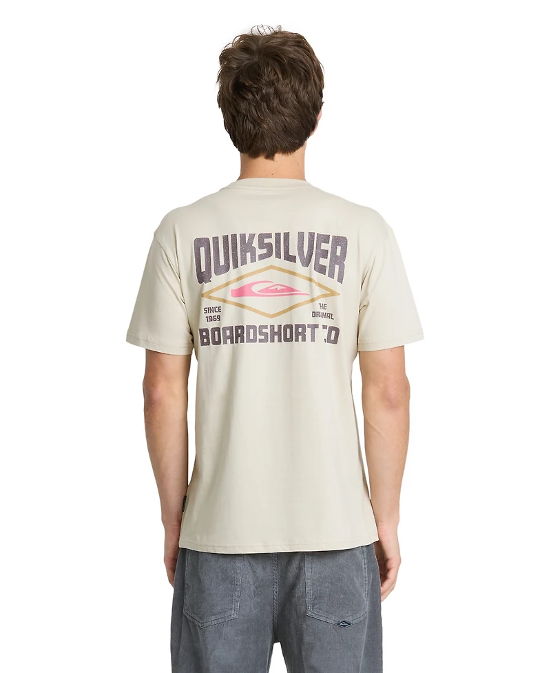 Quiksilver Men's Stay Diamond Graphic Crew Neck T-Shirt