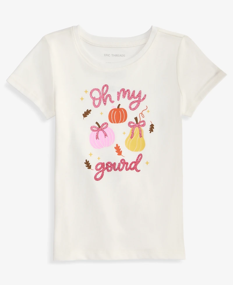 Epic Threads Toddler Girls' (12M-5T) Pumpkin Graphic T-Shirt, Macy's Exclusive