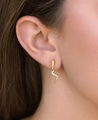 Girls Crew Crystal Python Ear Jacket Earrings