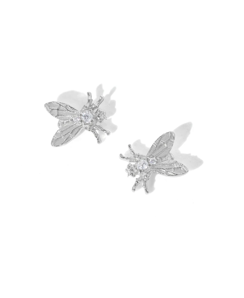 Girls Crew Crystal Shoo Fly Stud Earrings