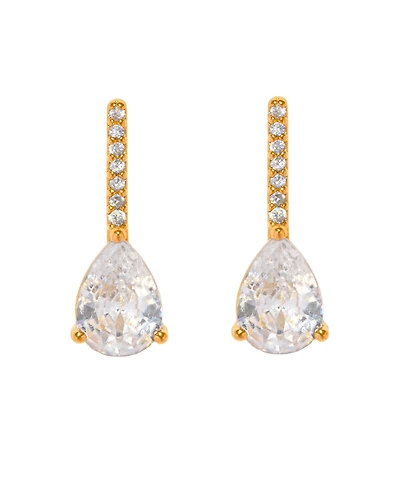 Girls Crew Crystal Cape May Pear Stud Earrings